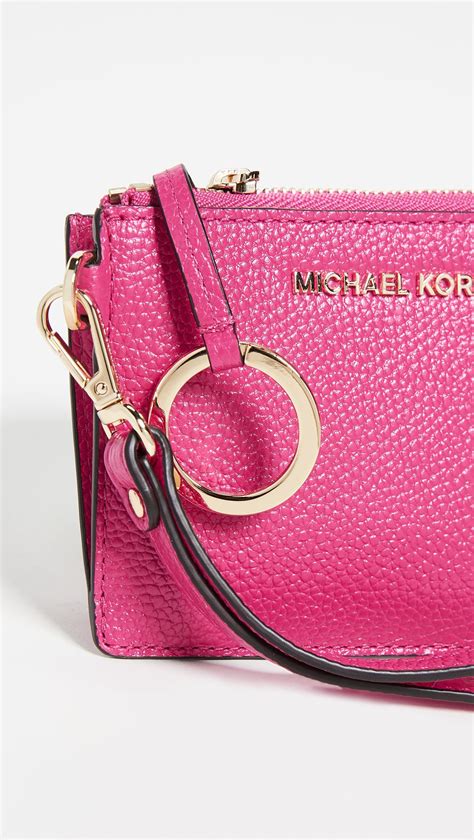 michael kors money pieces ultra pink|michael kors coin purse.